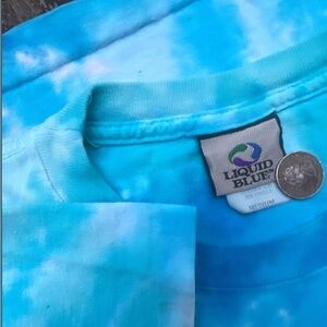 VINTAGE THE BEATLES LIQUID BLUE TEE